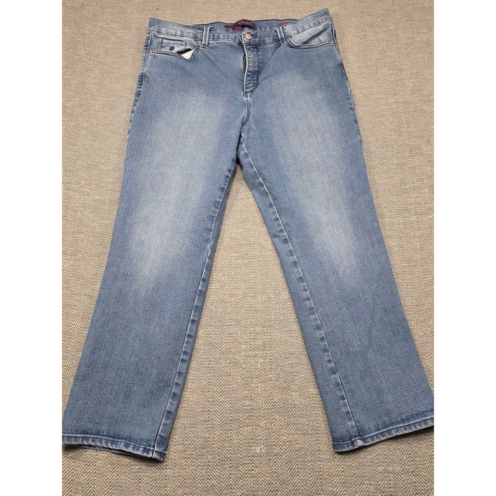 Gloria‎ Vanderbilt Amanda High Rise Tapered Jeans Medium Wash Blue 16P Petite
